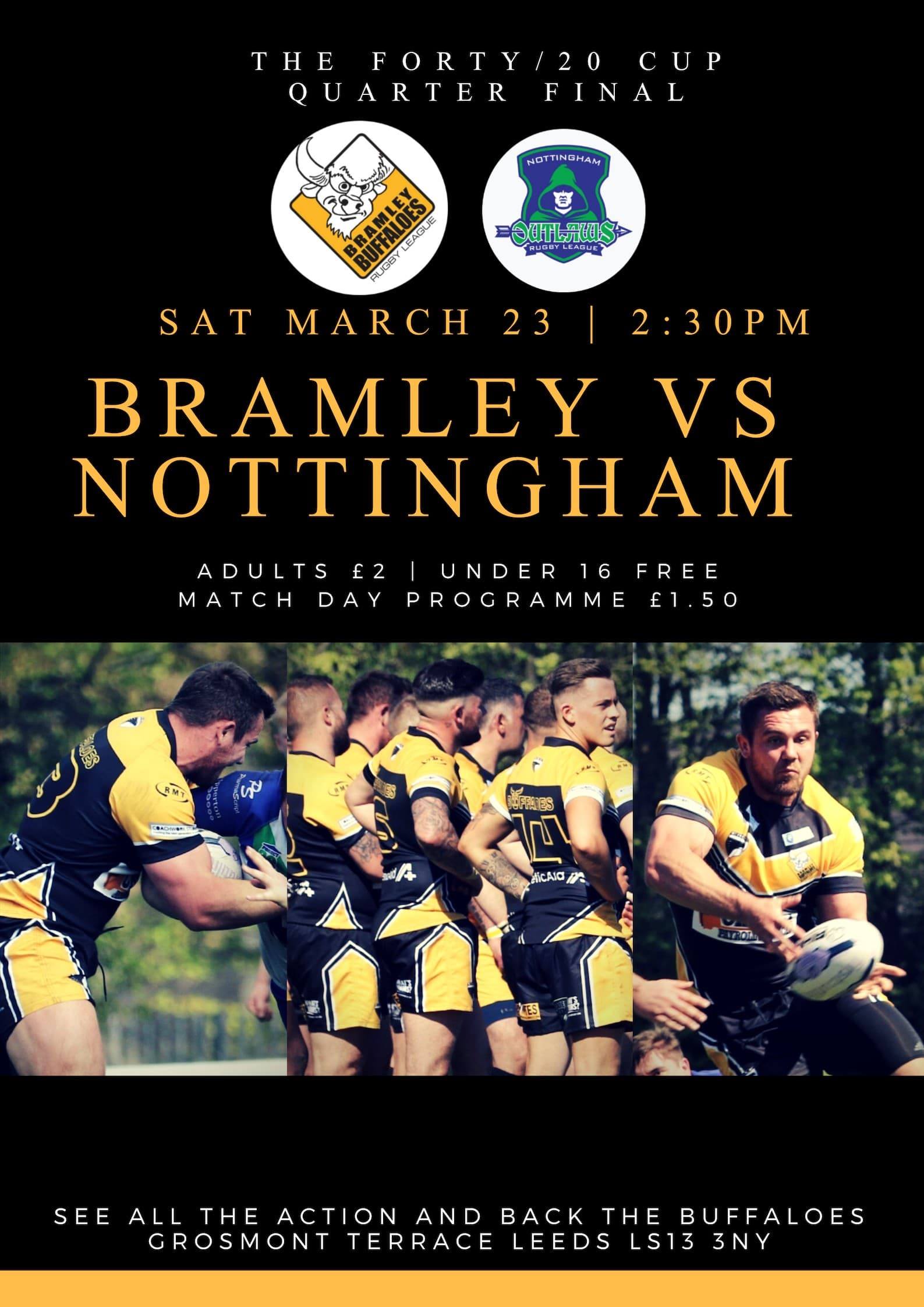 Bramley Buffaloes Vs Nottingham Outlaws